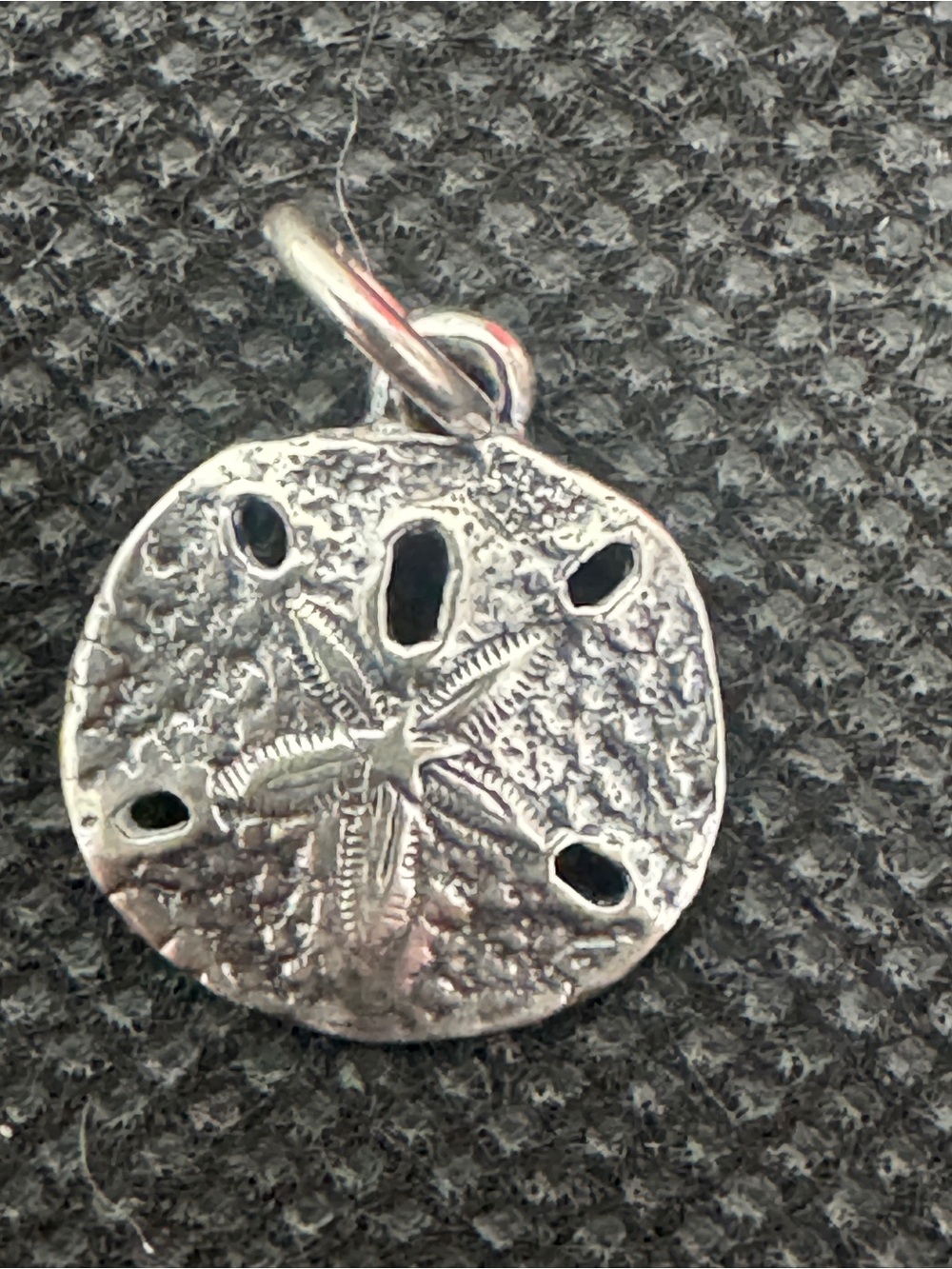 James Avery Silver Sand Dollar Charm Pendant